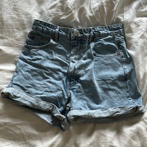 Zara high waisted denim shorts